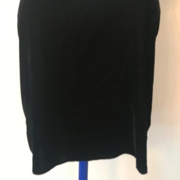 Victoria's Secret Velvet Cami Luxurious Black Ruffle  Straps Top Tank Tee Sz M - Picture 12 of 16